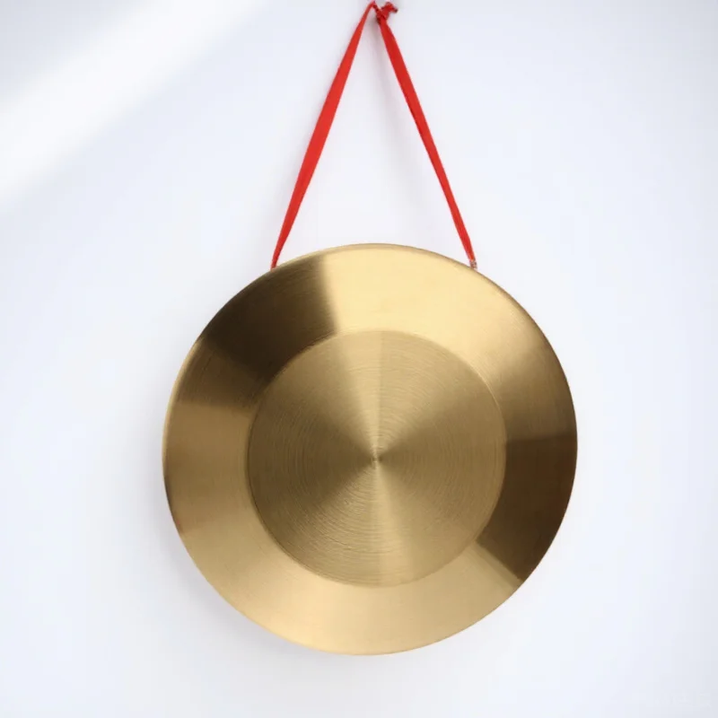 

1pcs Chinese Gong Golden Hand Hammer Traditional Percussion Instrument For Music Training Durable Metal Opera Gongs