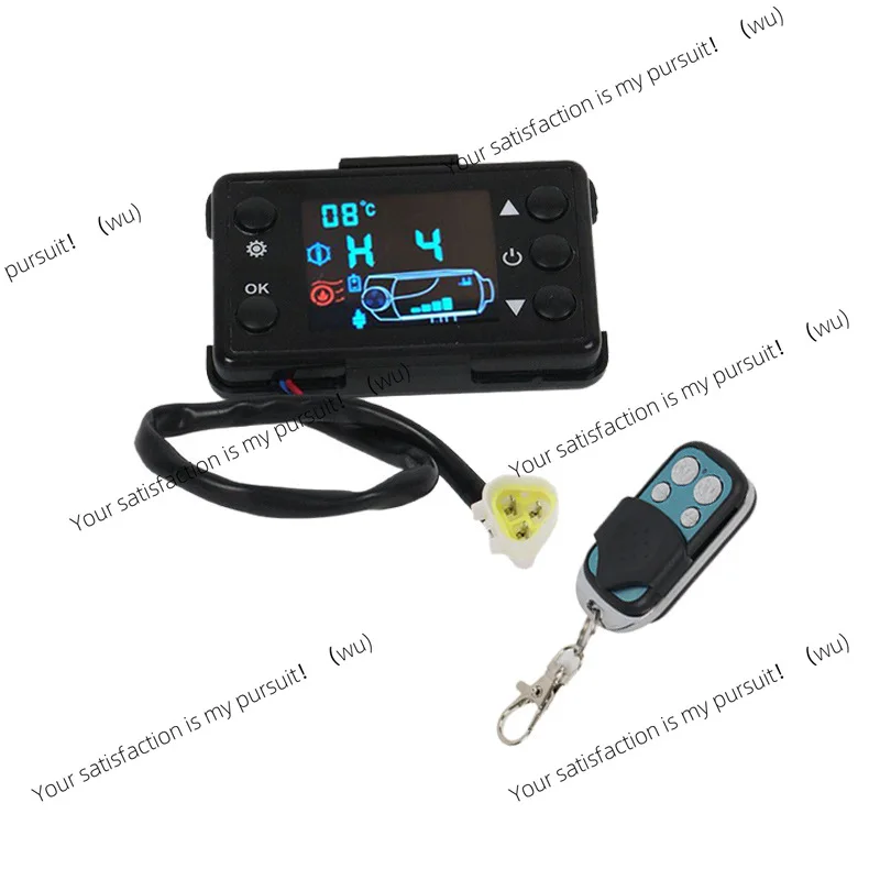 12V 24V 5KW Parking Heater Complete Controller Kit, Main Circuit Board, LCD Switch & Remote Control Replacement Spare Parts