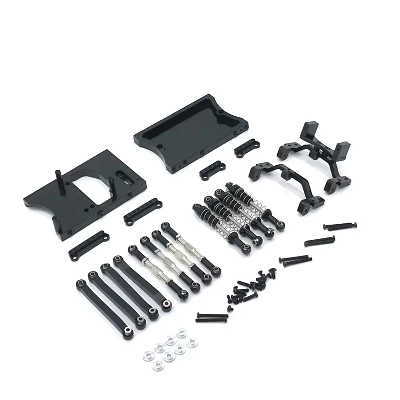 MN D90 MN98 MN99S Metal Chassis Pull Rods Servo Mount Bracket Shock Absorber Beam Set 1/12 RC Car Upgrades Parts