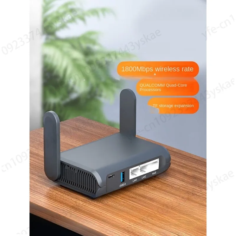 Gigabit Dual Band WiFi 6 Router: AXT1800 Mini Smart Edition, Supports USB Expansion and NAS Network Storage