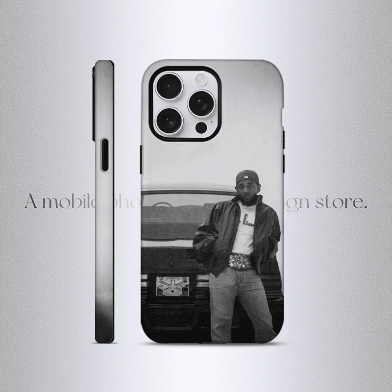 Kendrick Lamar GNX álbumes de música funda de teléfono para iPhone 16 15 14 13 12 11 X XS XR XSMAX 7 8 Pro Max Plus cubierta de lujo de doble capa