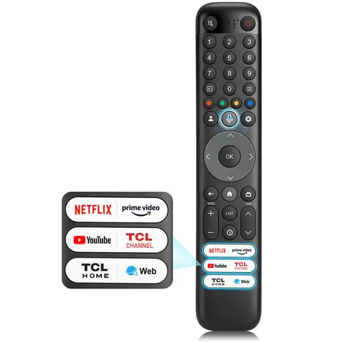 RC833 Voice Remote Control, for TCL Google TV Remote Control, Compatible with TCL 4k QLED/UHD/QD-Mini Series Smart TVS