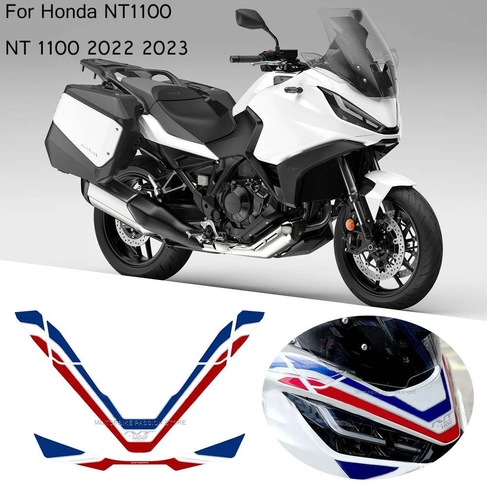 

3D Resin Sticker Motorcycle Front Protector Sticker Front Decorative Decal Accessories For Honda NT1100 NT 1100 2022 2023