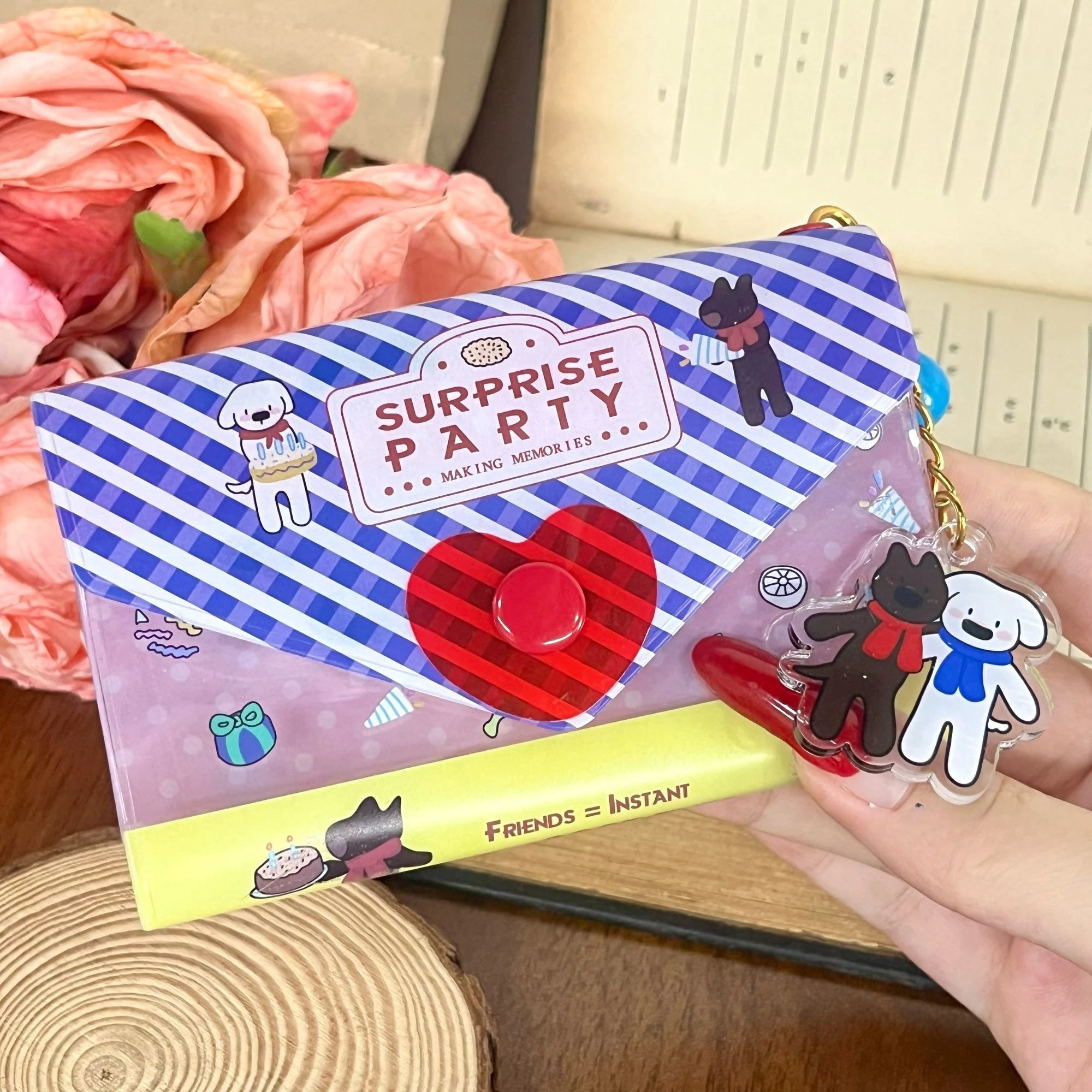 Cute Puppy Credit ID Card Storage Bag Cartoon PVC Wallet Student Campus Card Photocard Holder