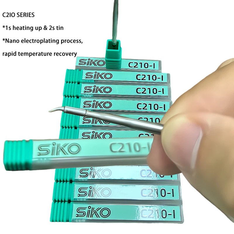 

SK-C210 High-precision Durable Welding Head Compatible T210 And T26 Soldering Iron Handle Original S210 Heating Element.