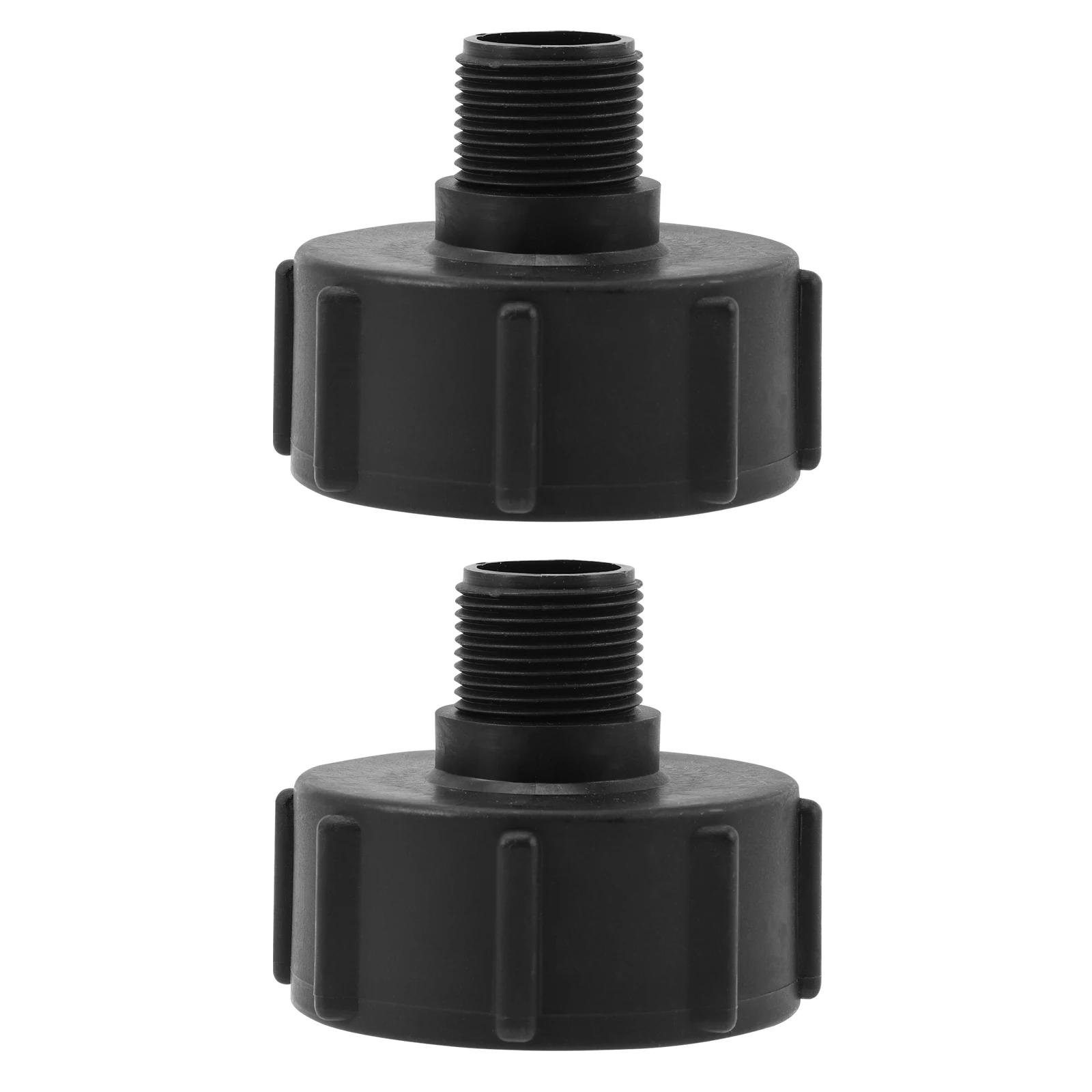 

2 Pcs Ton Barrel Joint Accessories 6cm IBC Tank Adapter Plastic Garden Hose Connector Rigid Pipe Fitting LDPE Gasket Tote Cover