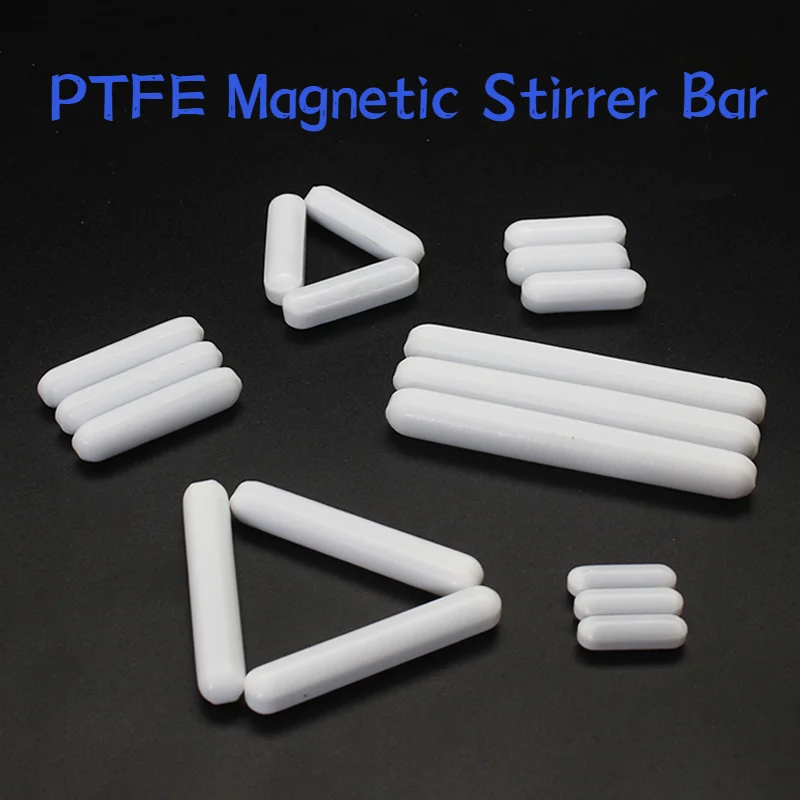 PTFE Magnetic Stirrer Mixer Stir No Burrs Laboratory Experiment Length 5-100mm Type-C Dia 3-16mm Magnetic Stirrer Bar