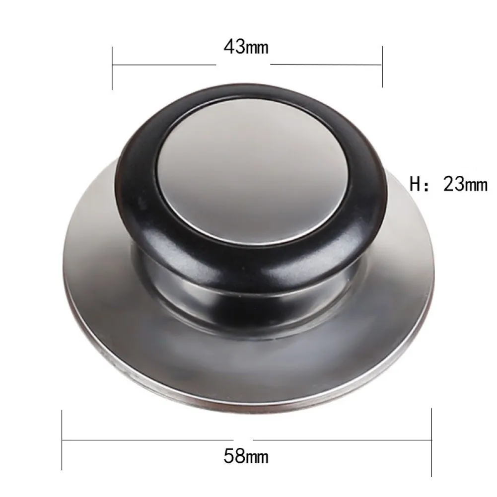High Quality Kitchen Tools Lid Knobs Cap Knob Handle Replacement Stainless Steel Temperature Resistant W/ Screws