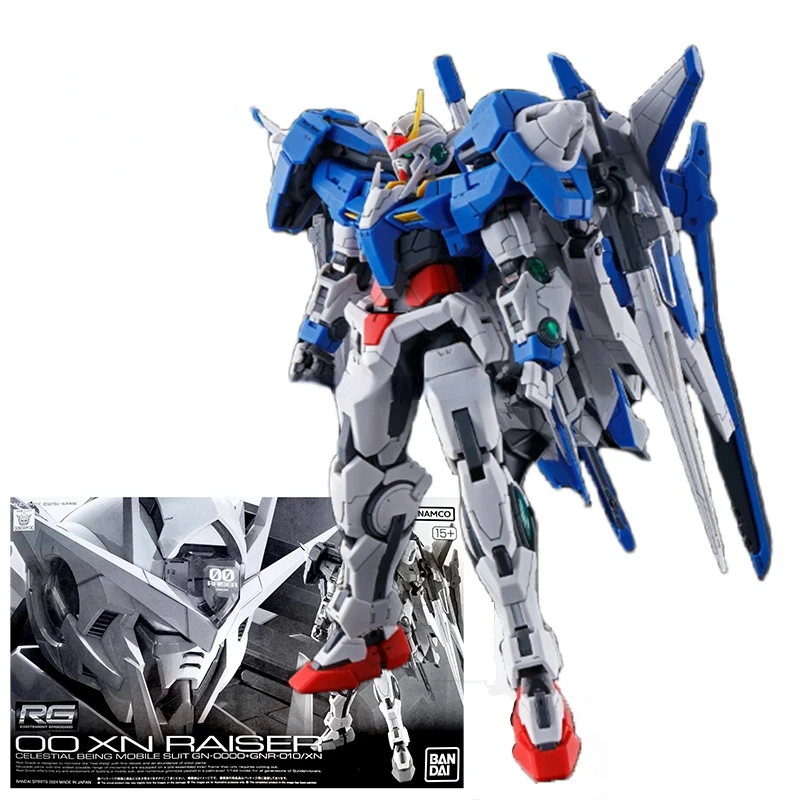 

In stock Bandai Gunpla 18xn RAISER Celestial Mobile Suit GN-0000 GNR-10+/XN Action Figure Kit