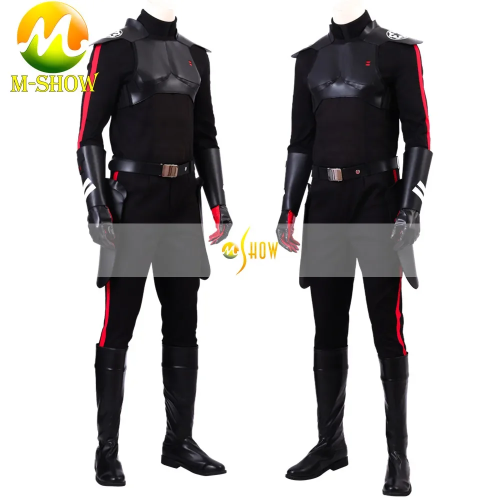 

JEDI Fallen Order Cal Kestis Cosplay Costume Cal's Inquisitor Dark Suit Men Outfit for Halloween Carnival Party Custom Made