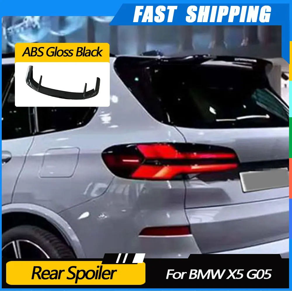 

ABS Body Kits Back Window Decoration Car Styling Rear Roof Spoiler Trunk Wing Carbon Fiber For BMW X5 G05 LCI M Sport 2023+