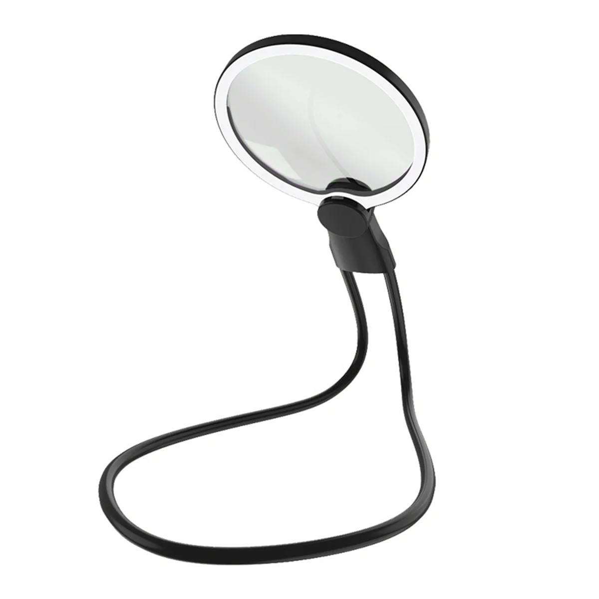 The New Portable Neck Flexible Magnifier with 24 LED Lights Portable HD Magnifier Elderly Reading Jewellery