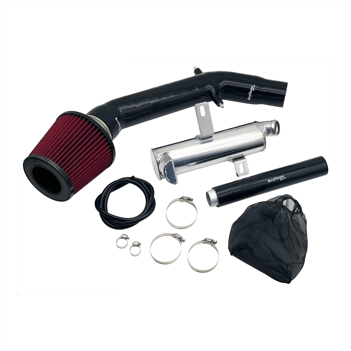 High Flow Front Mount Air Intake Silicone Hose Induction Kit for Abarth 500 595 695 1.4T Turbo Fit FMIC Front Mount Intercooler