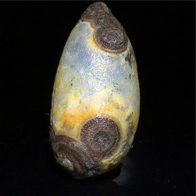 Natural Rare Stone Alashan Gobi Yellow or Old Skin Eye Agate for Palm Handle Play Gobi Mineral Crystals Beads for Jewelry Making