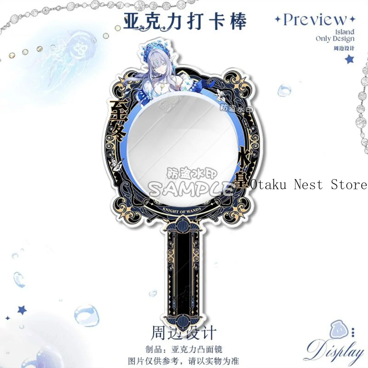 

Anime Genshin Impact Anastasya Character Check-in Stick Photo Stick Ornament Birthday Gift Cosplay Accessories Xmas