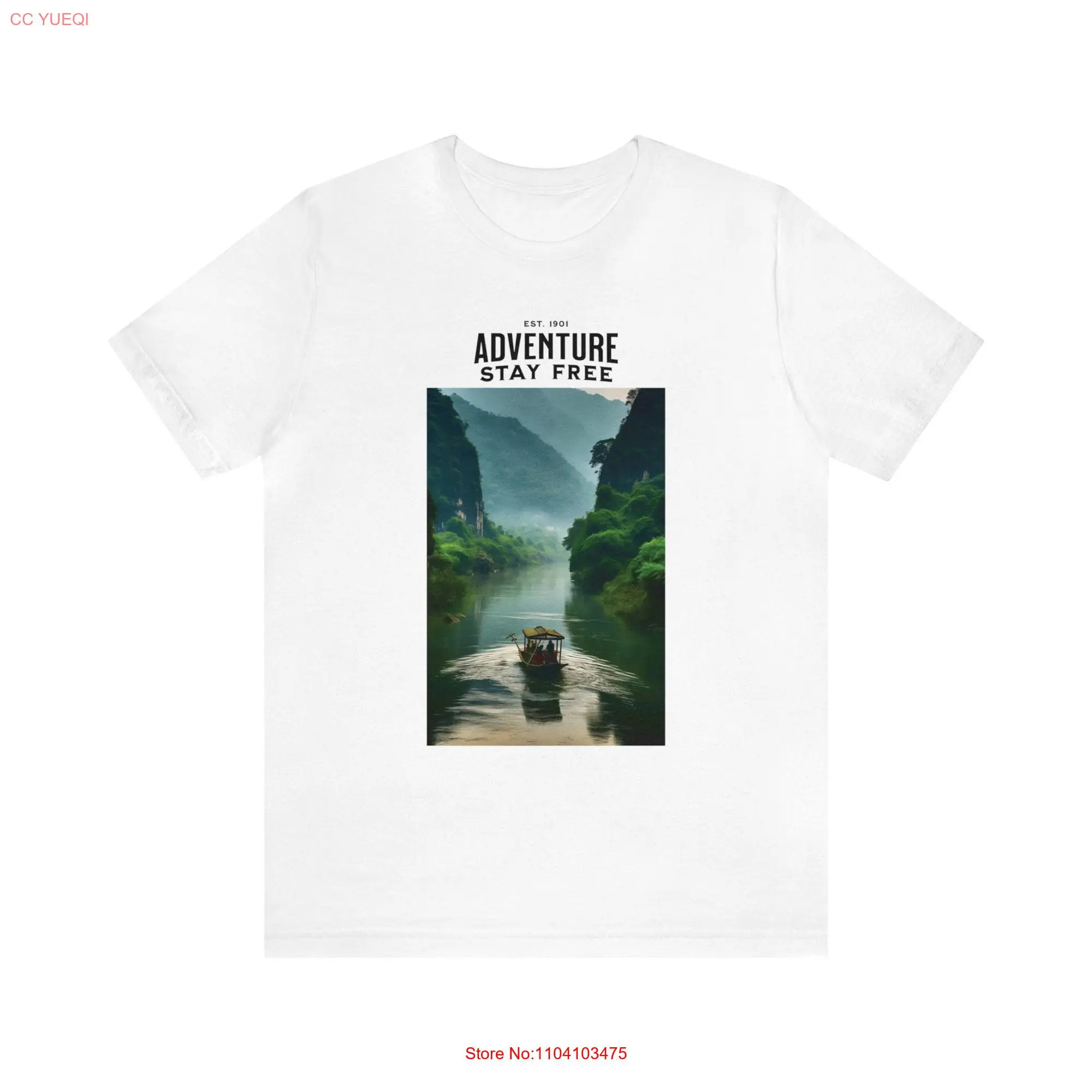 Riverboat Travel Backpacking T Shirt Adventure Holiday Outdoors Nature Hiking Explore Wildlife Camping Forest Top Jungle Him