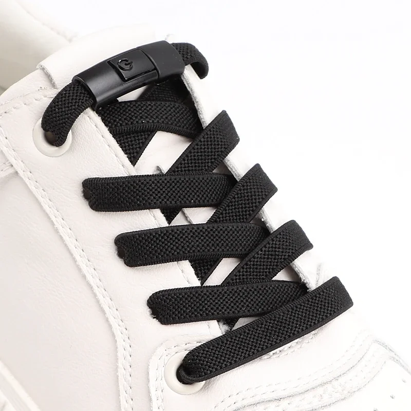1 Pair Lazy Shoelaces Elastic Casual Shoes Accessories Flats Shoe Laces Without ties 0.8cm Chequered Weave No Tie Shoelace