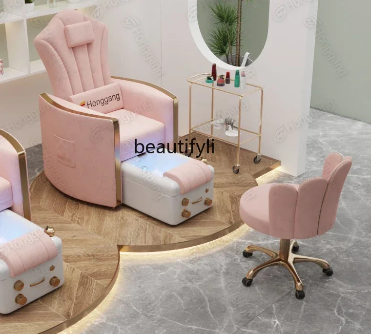 

smt03 ss new styelEuropean and American Multi-Functional Pedicure Manicure Foot Massage Chair Reclining Massage Smart Sofa Pedic