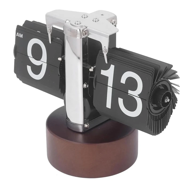 AU05 -Automatic Page-Turning Clock With Time-Turning Function, High-Tech Feel, Suitable For Home Decoration.