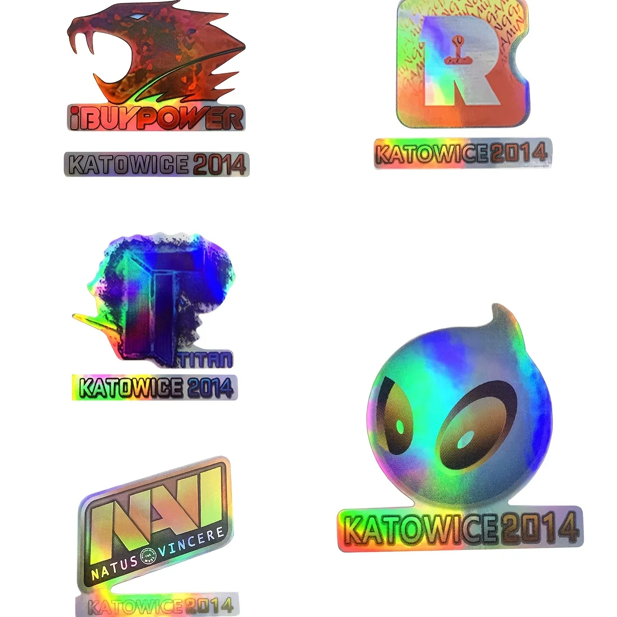 20PCS Esports Game Holographic Sticker Set, Waterproof Vinyl Decal for Laptop Skateboard view 6