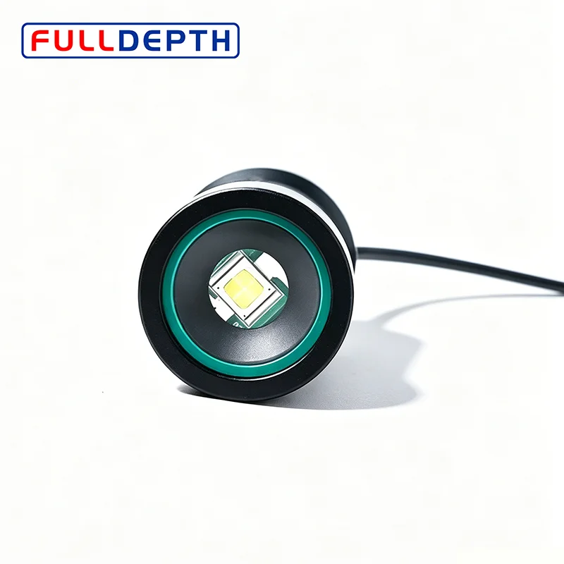 FD-LL-011 1500 Lumen Compact Subsea Light 200m Rated Depth 12~36VDC Aluminium Alloy Housing Underwater Inspection Light