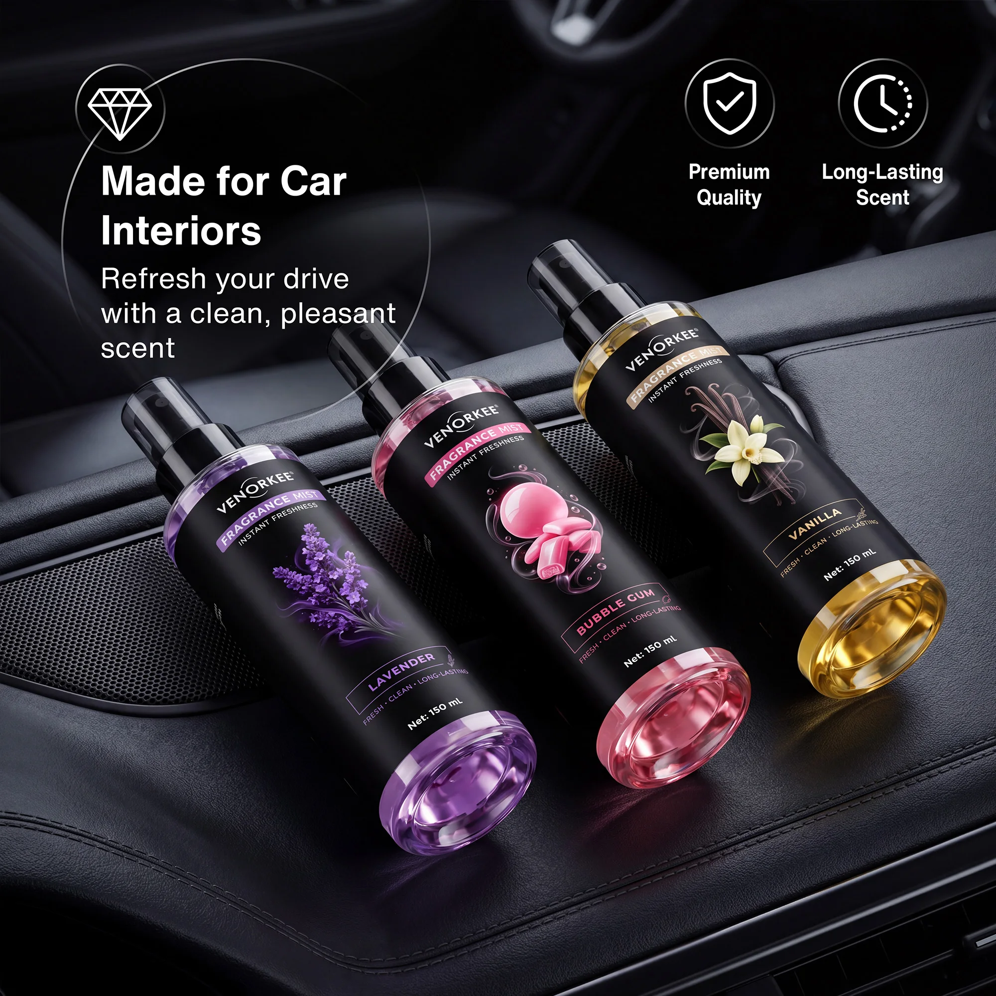 150ML Multi-Duft Duftspray Tragbarer Lufterfrischer für Auto und Zuhause Langanhaltender Romantischer Duft Atmosphäre – Detail 3