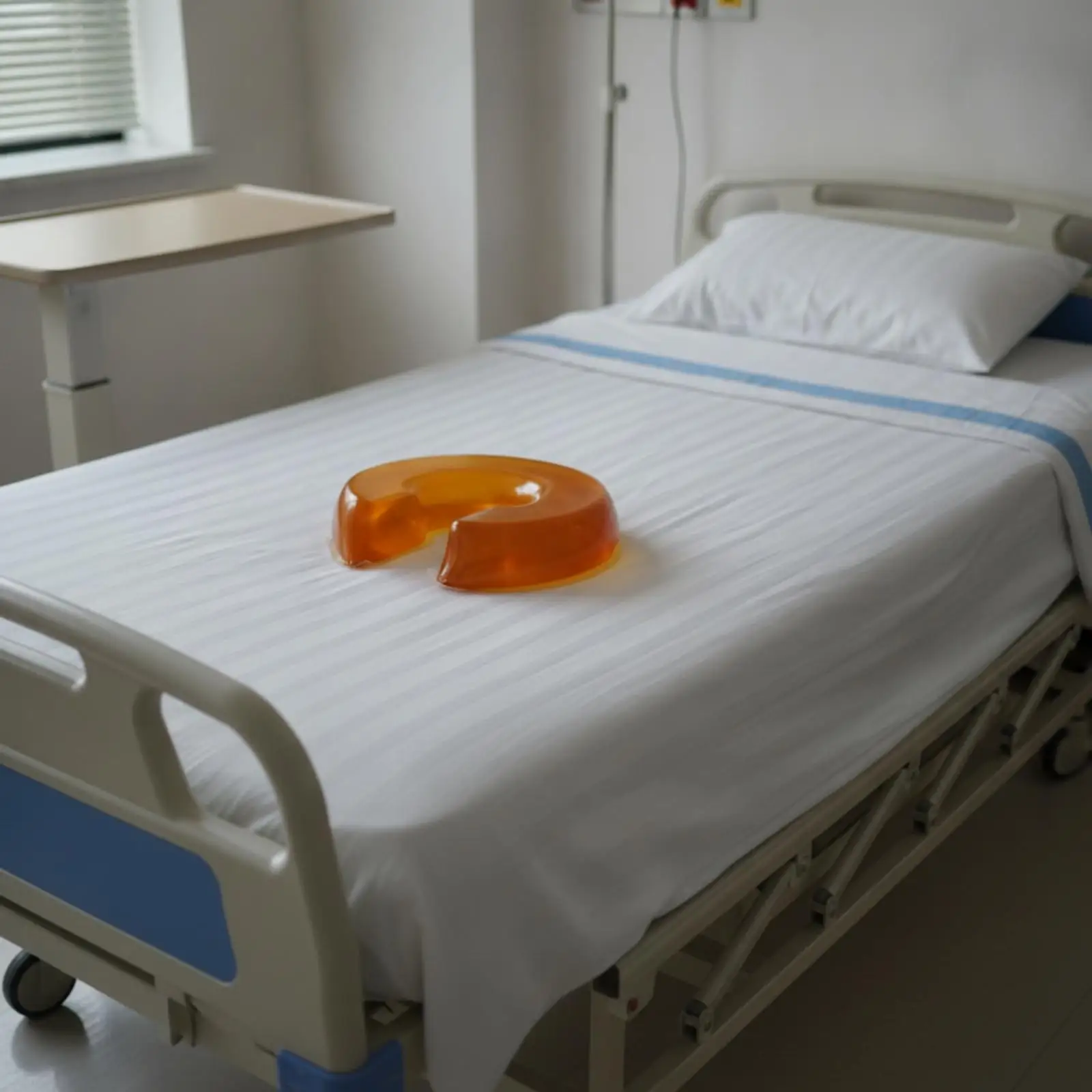 Medical Gel Support Pad Silicone Molded Round Hollow Design for Therapy Body Placement