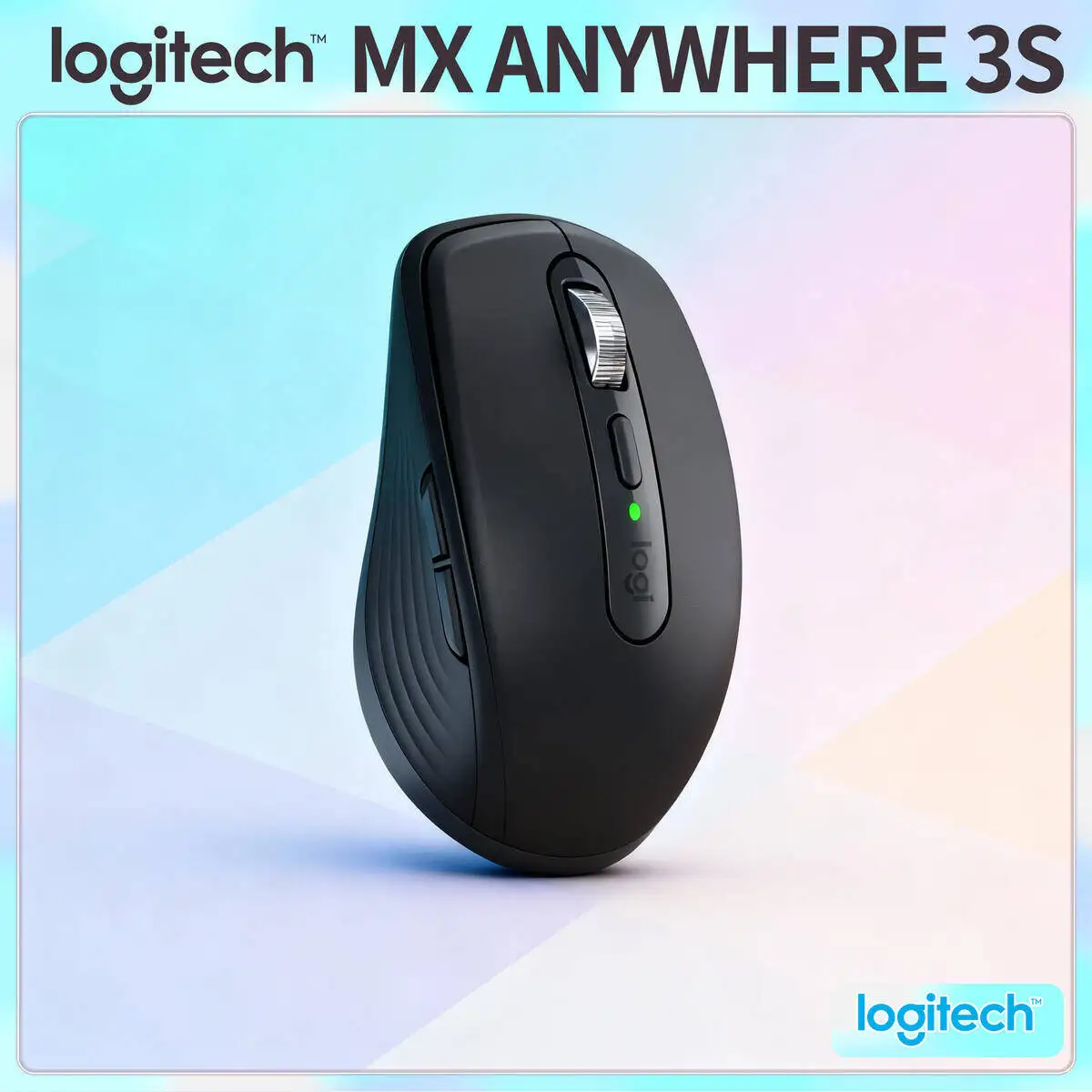 

Logitech MX Anywhere 3S Ergonomic Wireless Mouse 7 Custom Buttons for Office Travel Business