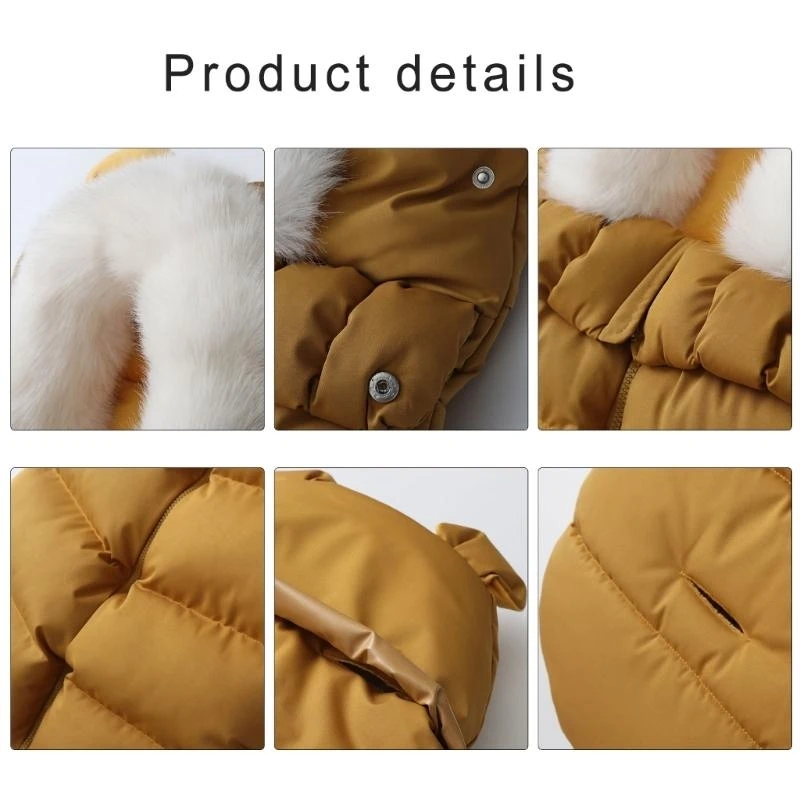 J15U كرسي يدفع باليدين للقدمين 2024 عربة الشتاء الدافئة التفاف الملابس عربات الأطفال العالمية كيس النوم يندبروف في الهواء الطلق #5