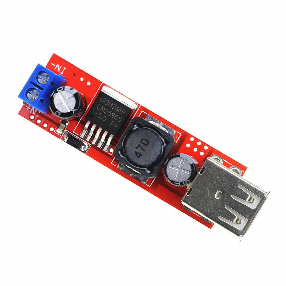 Dual USB Output 9V/12V/24V/36V Turn 5V DC-DC Car Charging 3A Step-down Regulator Module