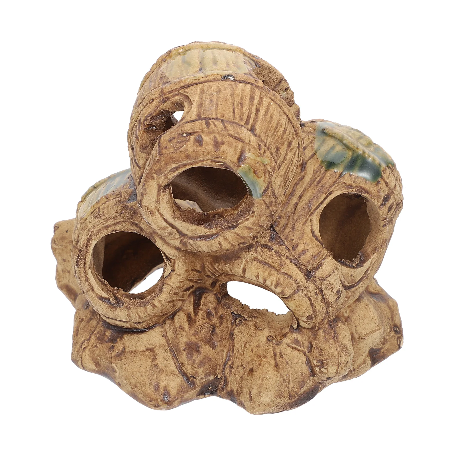 

Delicate Fish Cave Desktop Aquarium Decor Natural Modeling Safe for Fish Minnows Hide Play Decorative Aquarium Decor