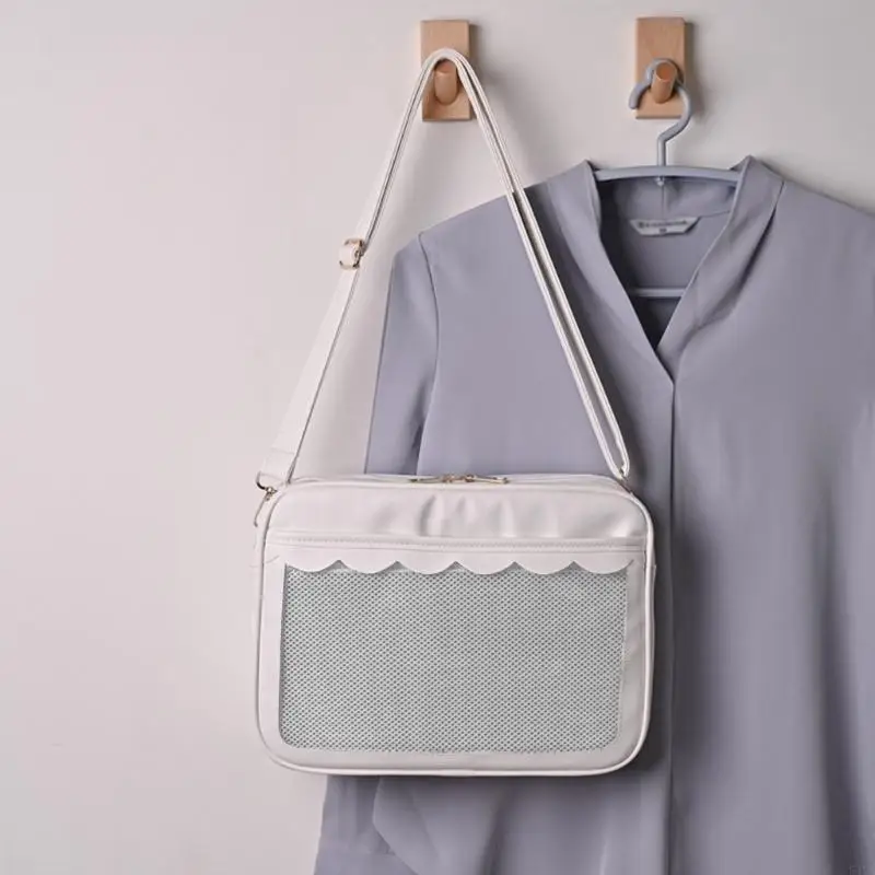 

Японские JK Униформа школьной сумочки студенты колледжа PU прозрачная сумка по кросю 547A