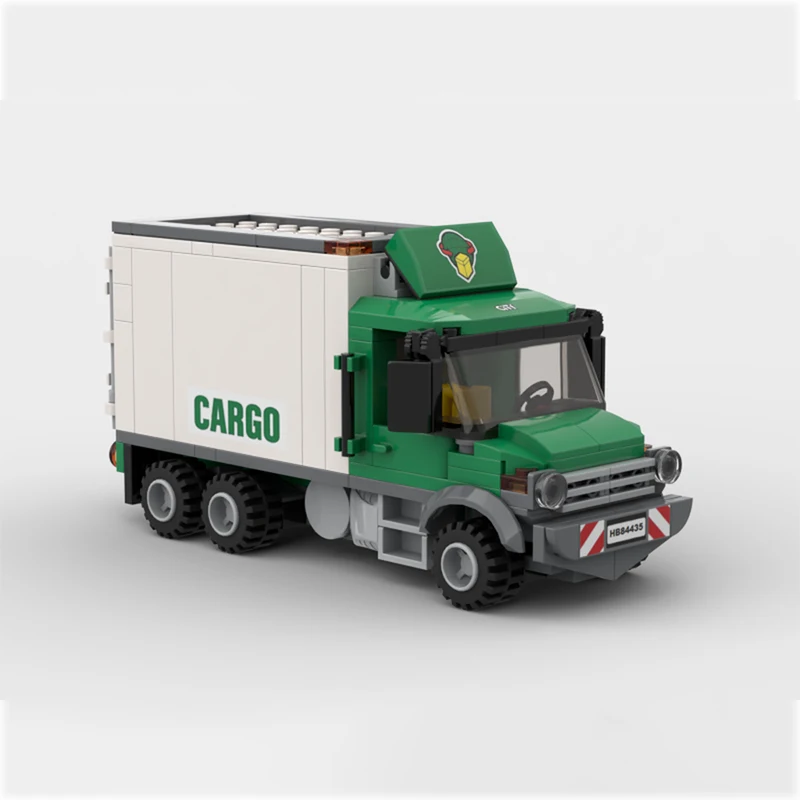 City Vehicle Series Cargo Box Truck Building Blocks Model Bricks Display Collection Children's Toys Gifts 213PCS