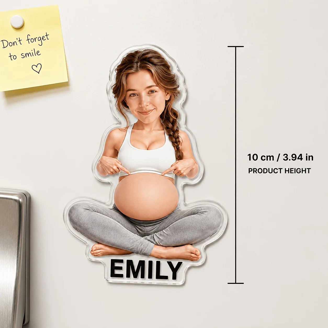Customizable facial and portrait refrigerator stickers, upload photos to customize avatars and exclusive text at the bottom, fun
