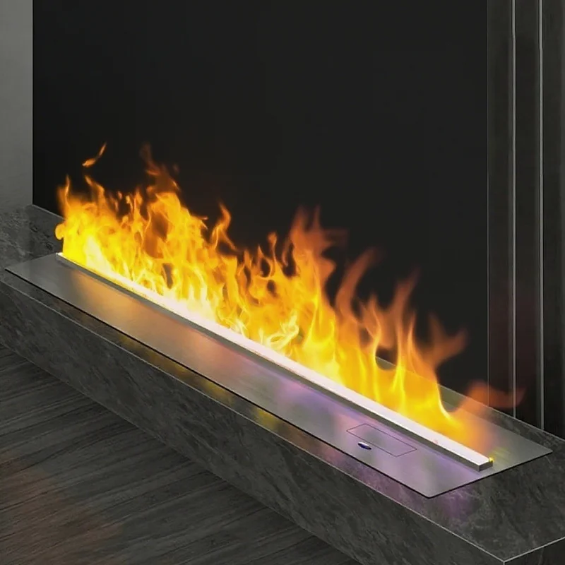 Remote APP Control Indoor Water Fireplace Flame Humidifier LED Flame Colors 3D Vapor Steam Fireplace