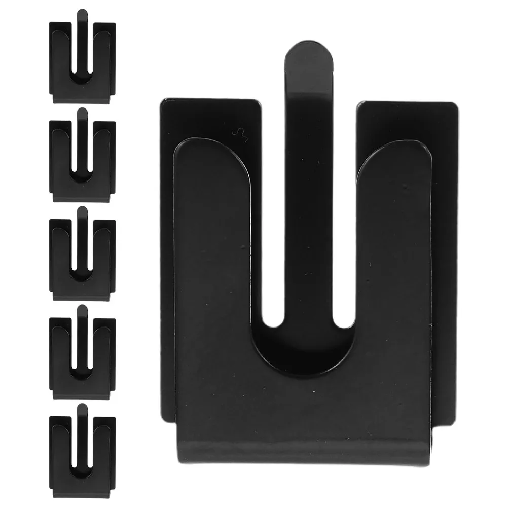 6pcs Sturdy Metal Microphone Hanger Clip for Car – Universal Space-Saving Radio Mount Bracket