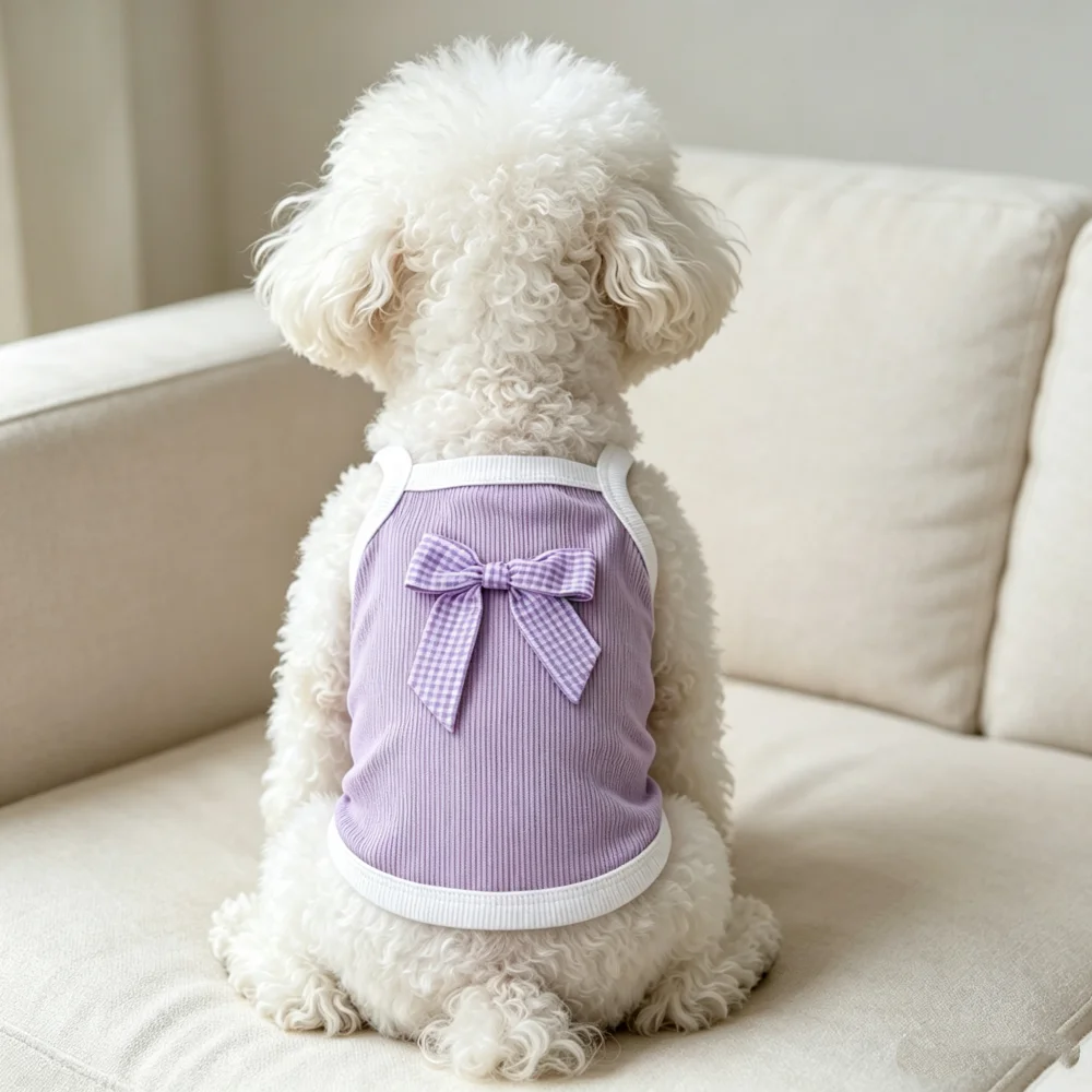 Tank Top Ribbed - Débardeur d'été mignon pour animaux de