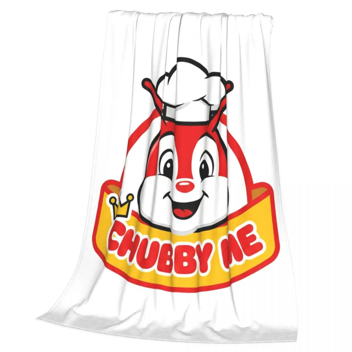 Jollibee Burger Restaurant Mascot Blanket Soft Warm Flannel Throw Blanket Bedding for Bed Living room Picnic Travel Home Couch