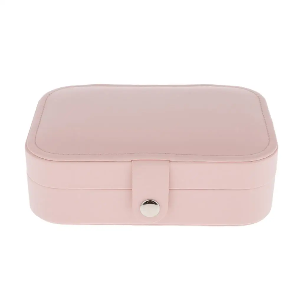 Portable PU Leather Jewelry Box Case Organizer Storage Case for Women Girls