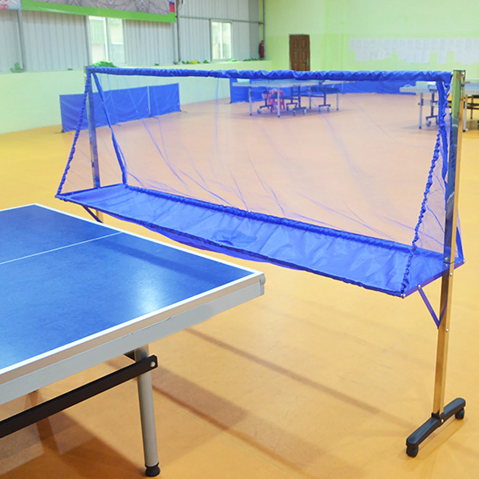 

Movable Table Tennis Ball Catch Net Large Ping Pong Ball Collector Training Tool Ping Pong Recycle Practice Equipment for Adults