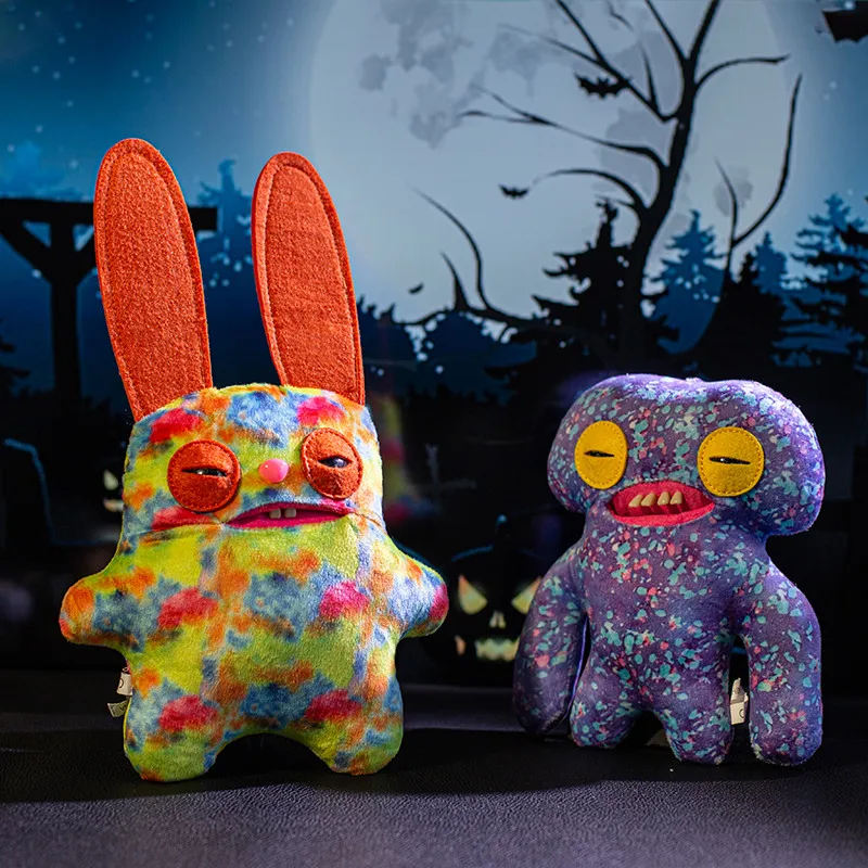 Halloween bonito dente monstro pelúcia fang ke yao bao boneca feio adorável brinquedo olá kitty presente macio para crianças
