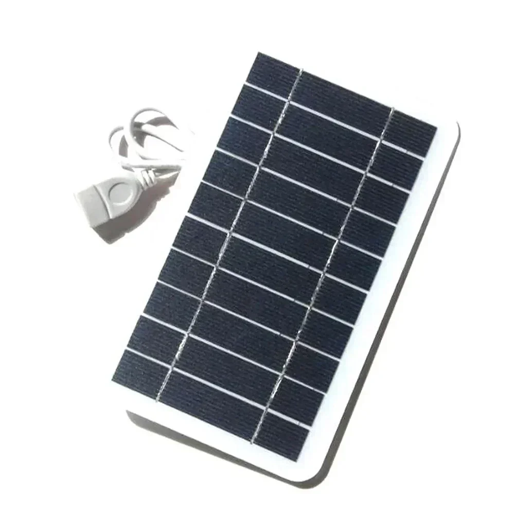 Solar Panel 5V 5W IP65 Waterproof Portable Solar Panel With USB Safe Charging Battery Charger For 3.6V-5V Electronic Products