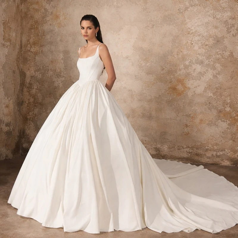 

Элегантное свадебное платье Eightree А-силуэта с тонкими бретелями, вечернее бальное платье принцессы, выпускное платье 2026 года, на заказ