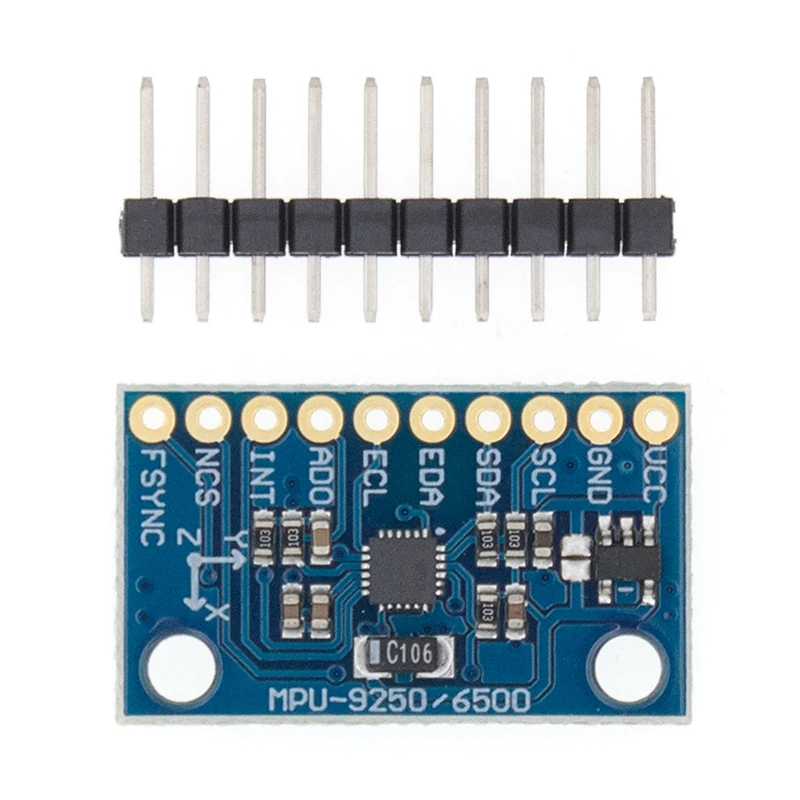 MPU-9250-Módulo de Sensor de 9 ejes, giroscopio de eje de Thriaxis, acelerómetro Triaxial, comunicaciones I2C/SPI, GY-9250