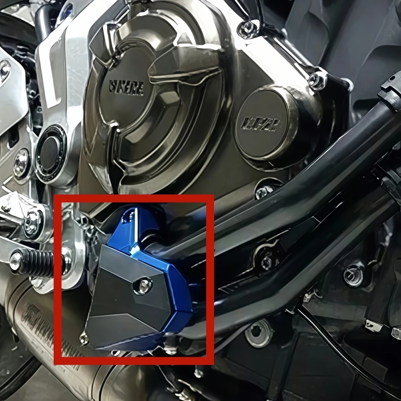 Motorcycle engine anti-drop block protection block head anti-drop glue accessories for Yamaha MT FZ 07 MT-07 FZ07 2014-2019 view 2