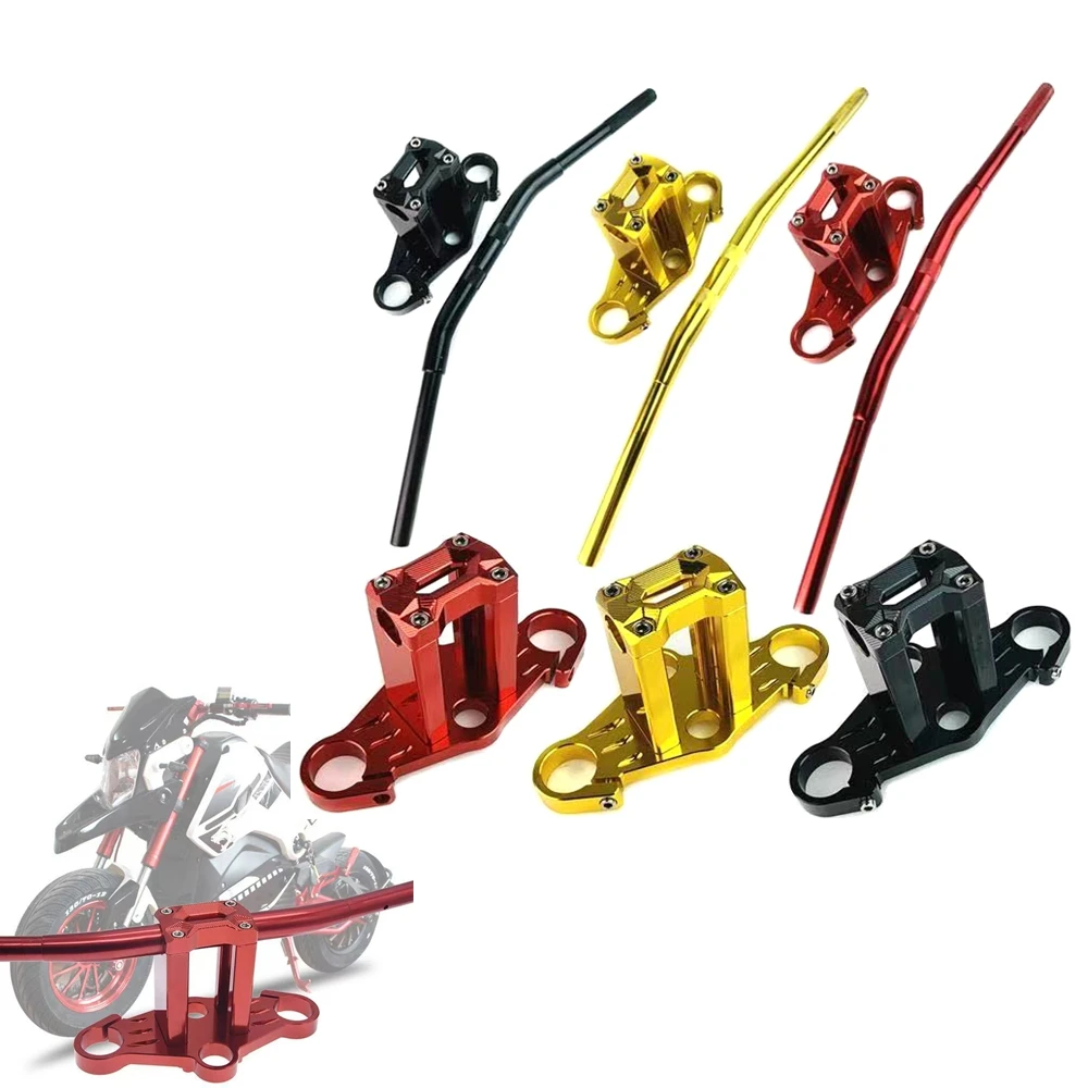 E-Motorcycle Modify Faucet Direction Base 28mm Variable Diameter Separation Handlebar Straight Handle For M3 M5 Monkey MSX125