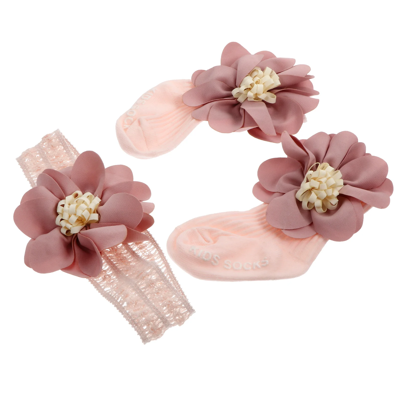 

1 комплект, детские носки, повязка для волос, подарок на первый месяц для новорожденных, дышащий удобный детский подарок на день рождения, аксессуары для одежды для новорожденных