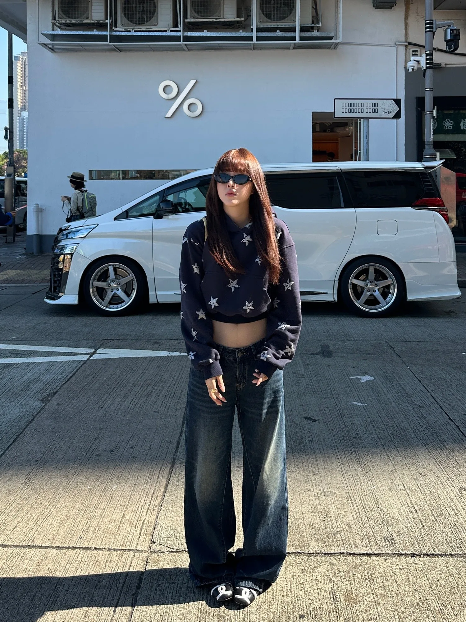 

Falin X Vintage Straight Leg Jeans Women's Low Waist Distred Design Spring Wide Leg Pants Cotton Non-Stretch Daily Wear