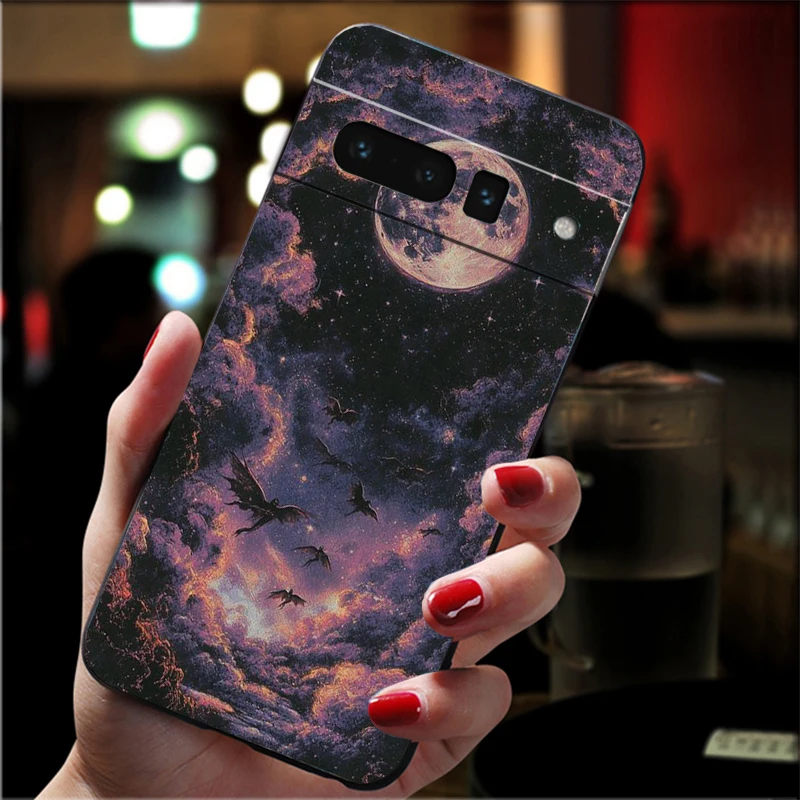 

Clound Moon Star Night Carcasa Funda Phone Case For Google Pixel 10 9 Pro XL 9A 8 7 6 Pro Pixel 8A 7A 6A Pixel 8 7 6 5 Case
