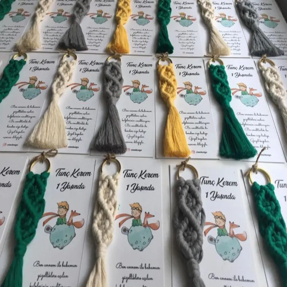 Macrame Keychain 50 PCs Promise Engagement Wedding for your Special Hediyelik Each Kind Of Organization And At the Event With You